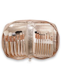 Recode Brush 17-pcs Set with Premium Rose Gold Pouch