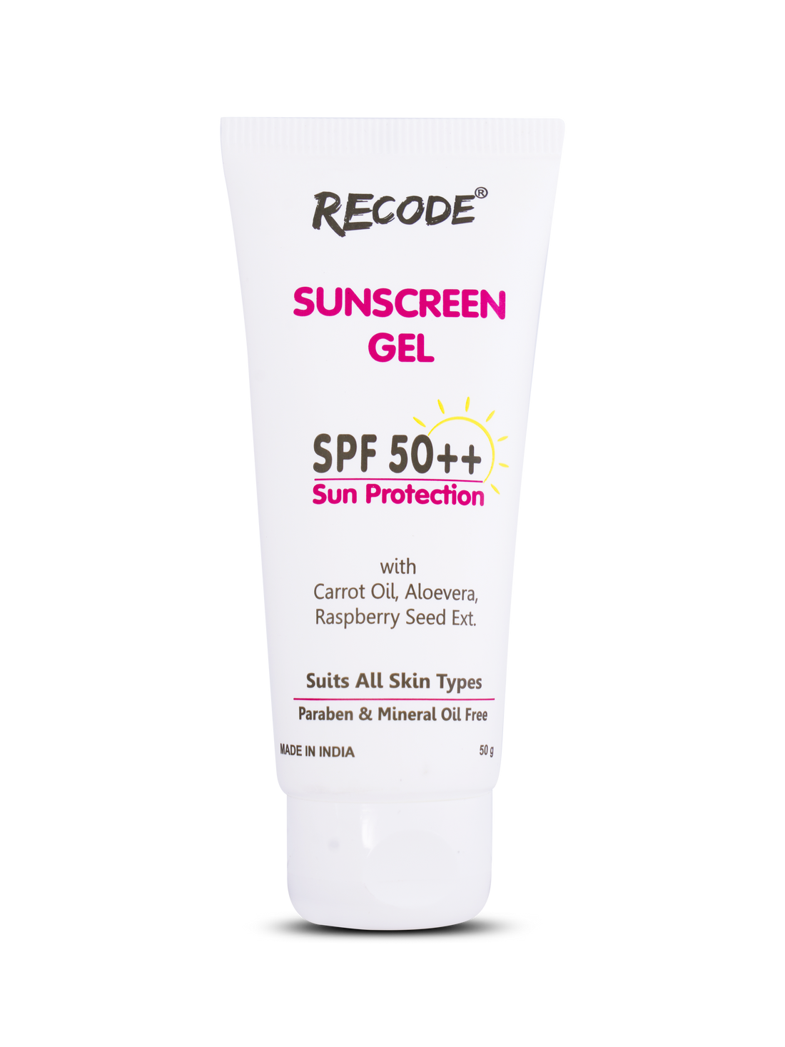 Recode SPF 50++ Sunscreen Protection Gel - 50 Gms