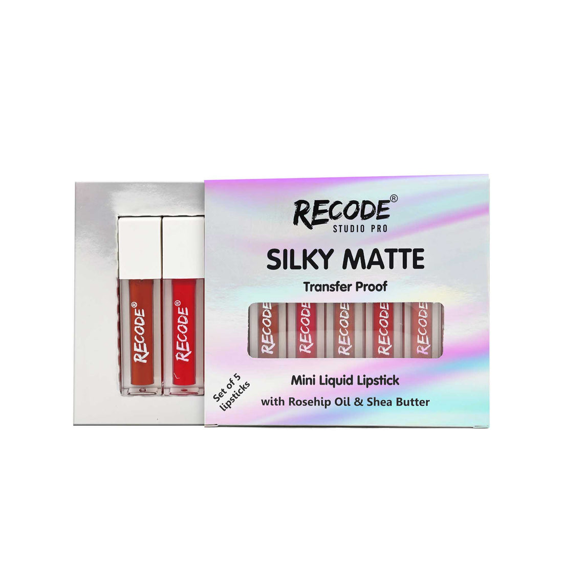 Recode 5 Silky Matte Mini Liquid Lipsticks - 6.25 ml (1.25ml x 5)