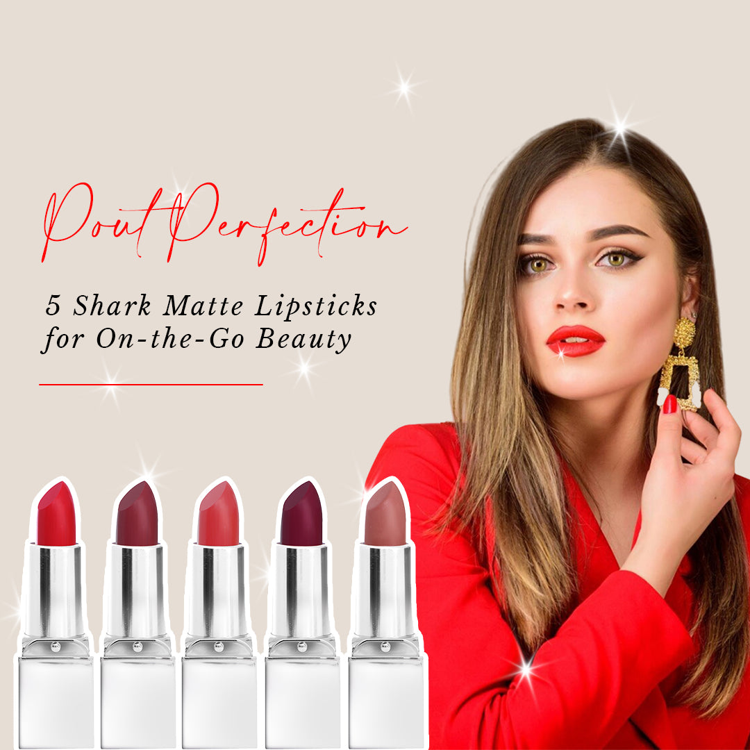 Five Matte Bullet Lipsticks with Long-lasting Formula