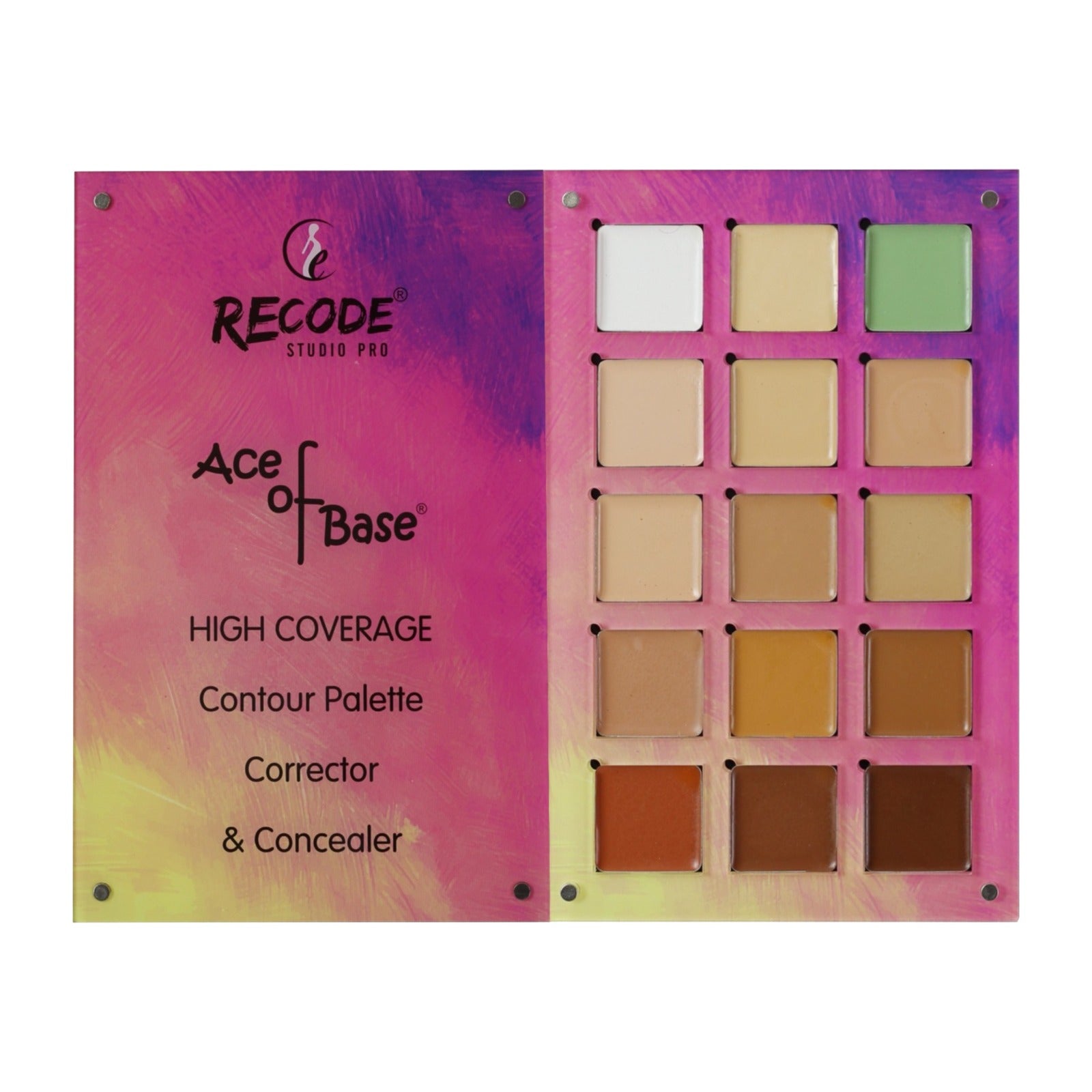 Recode Beauty Concealer, Colour Corrector & Contour Palette - 52 Gms