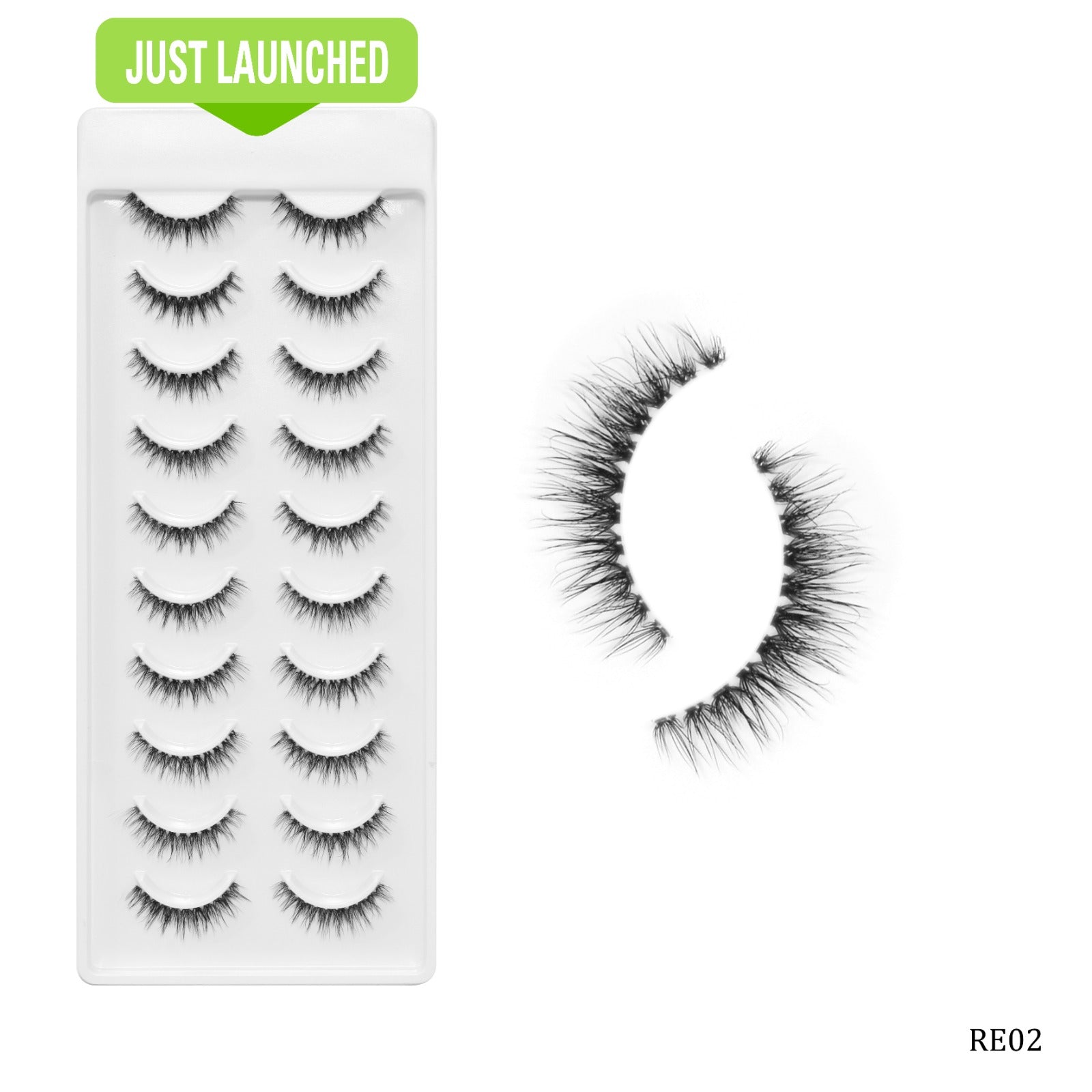 Recode RE02/D27 Featherlight Eyelashes-Transparent Band