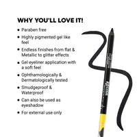 Recode Turning Heads Black Crayon Gel Eyeliner Cum Kajal Pencil 1.20 G