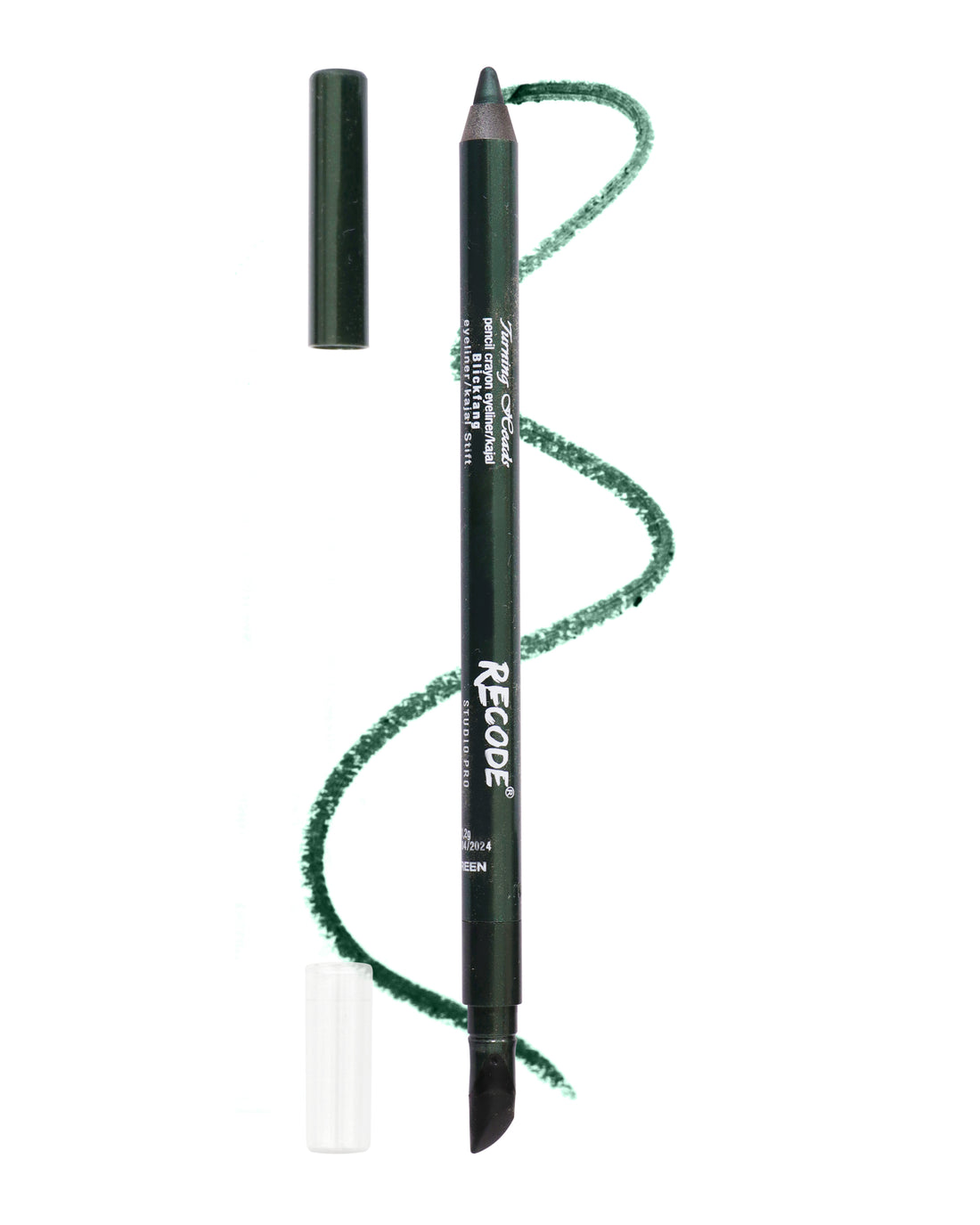 Recode Turning Heads Green Crayon Gel Eyeliner Cum Kajal Pencil 1.20 G