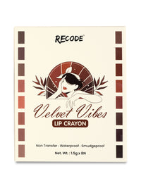 Recode Smudge-proof and waterproof Lip Crayon Set Of 8 (1.5 G X 8)