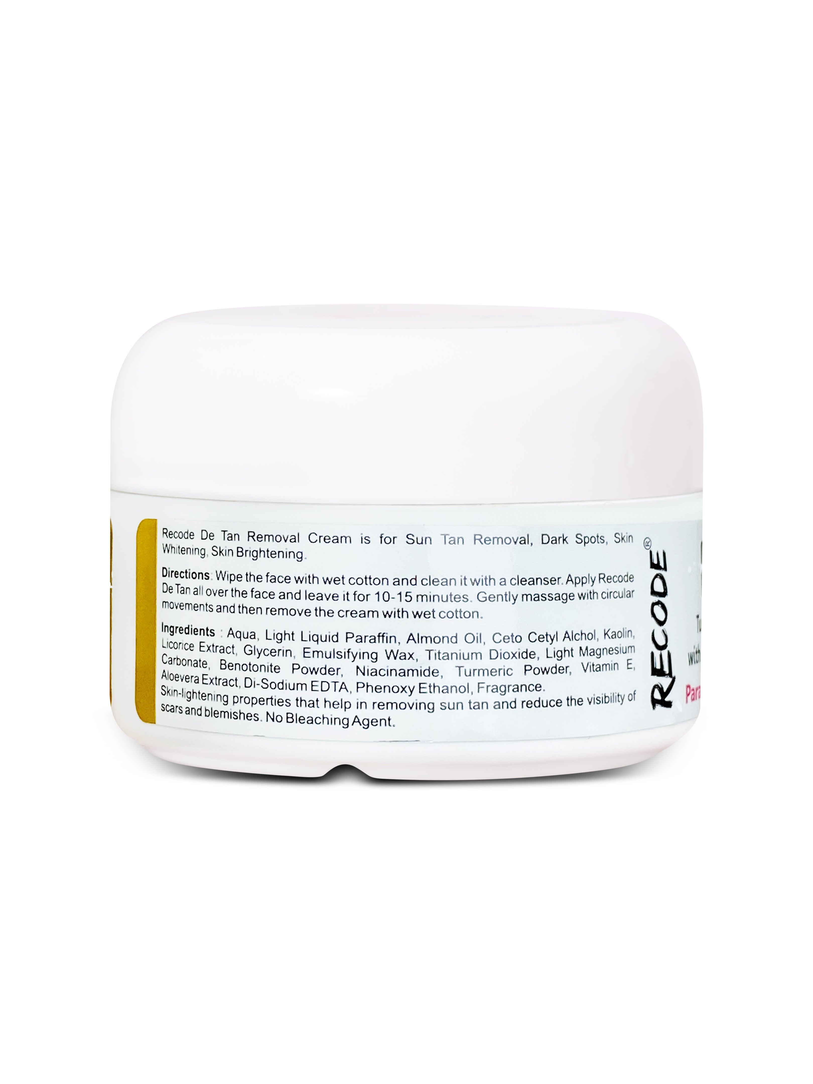 Home All Products Recode De Tan Removal Cream 50 G - Sun Tan Removal ...