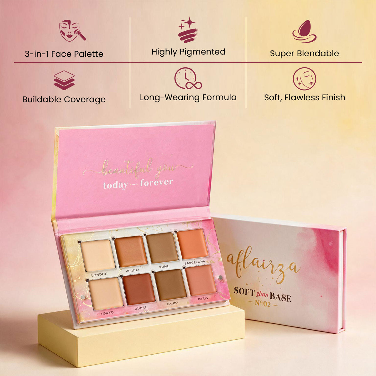 Aflairza Soft Glam Base Palette