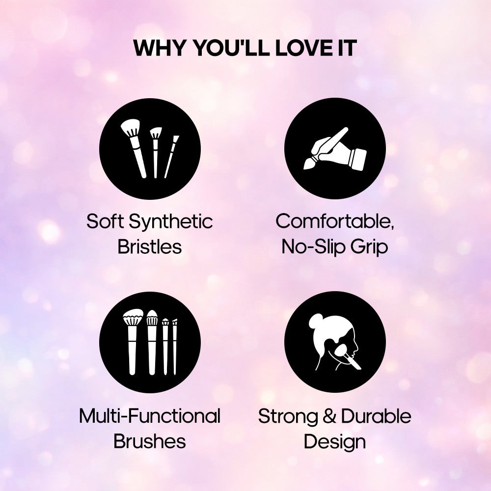 Recode Face & Eye Brush Set 6 Pcs