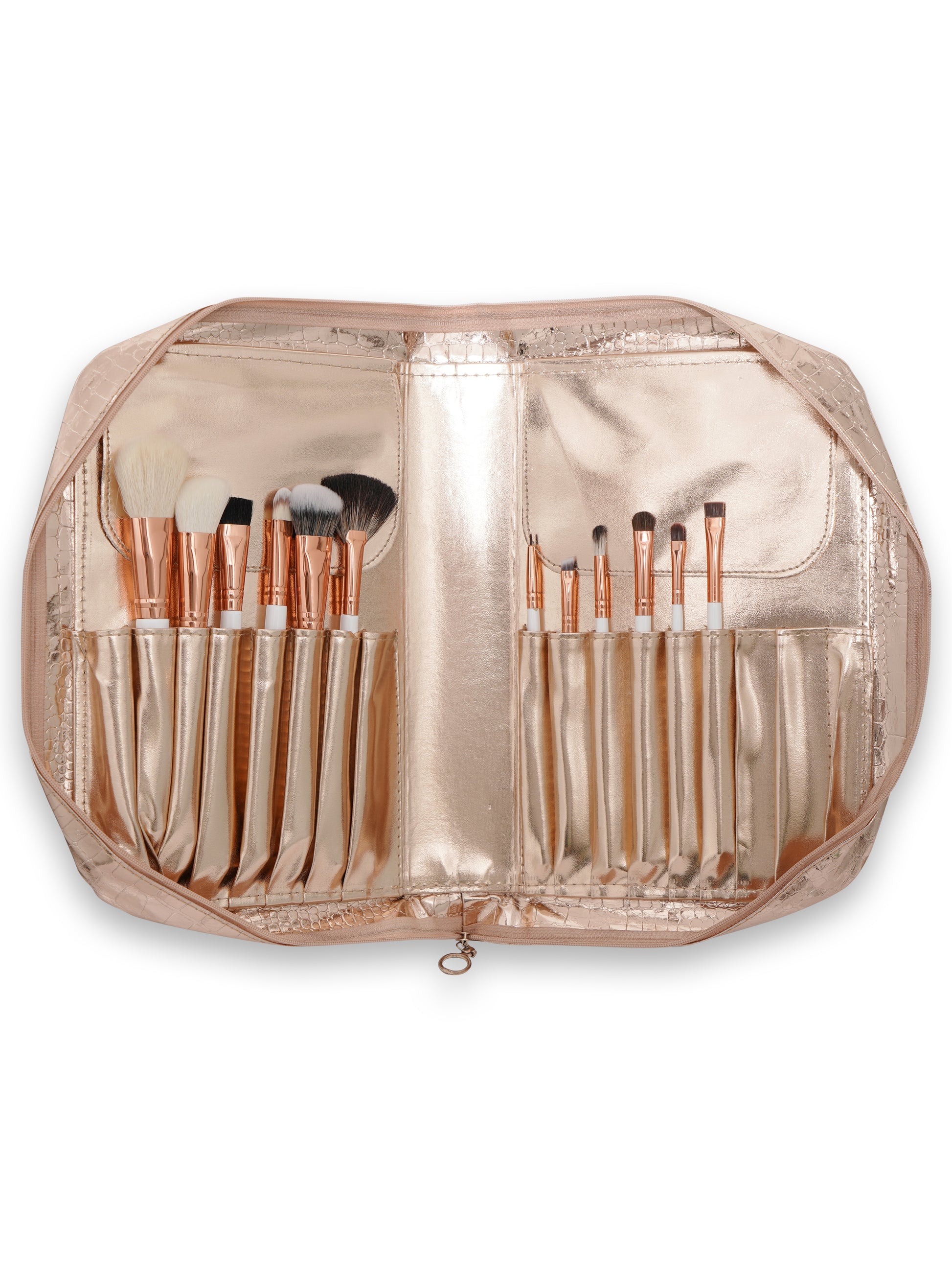 Recode Brush 12-pcs Set with Premium Rose Gold Pouch