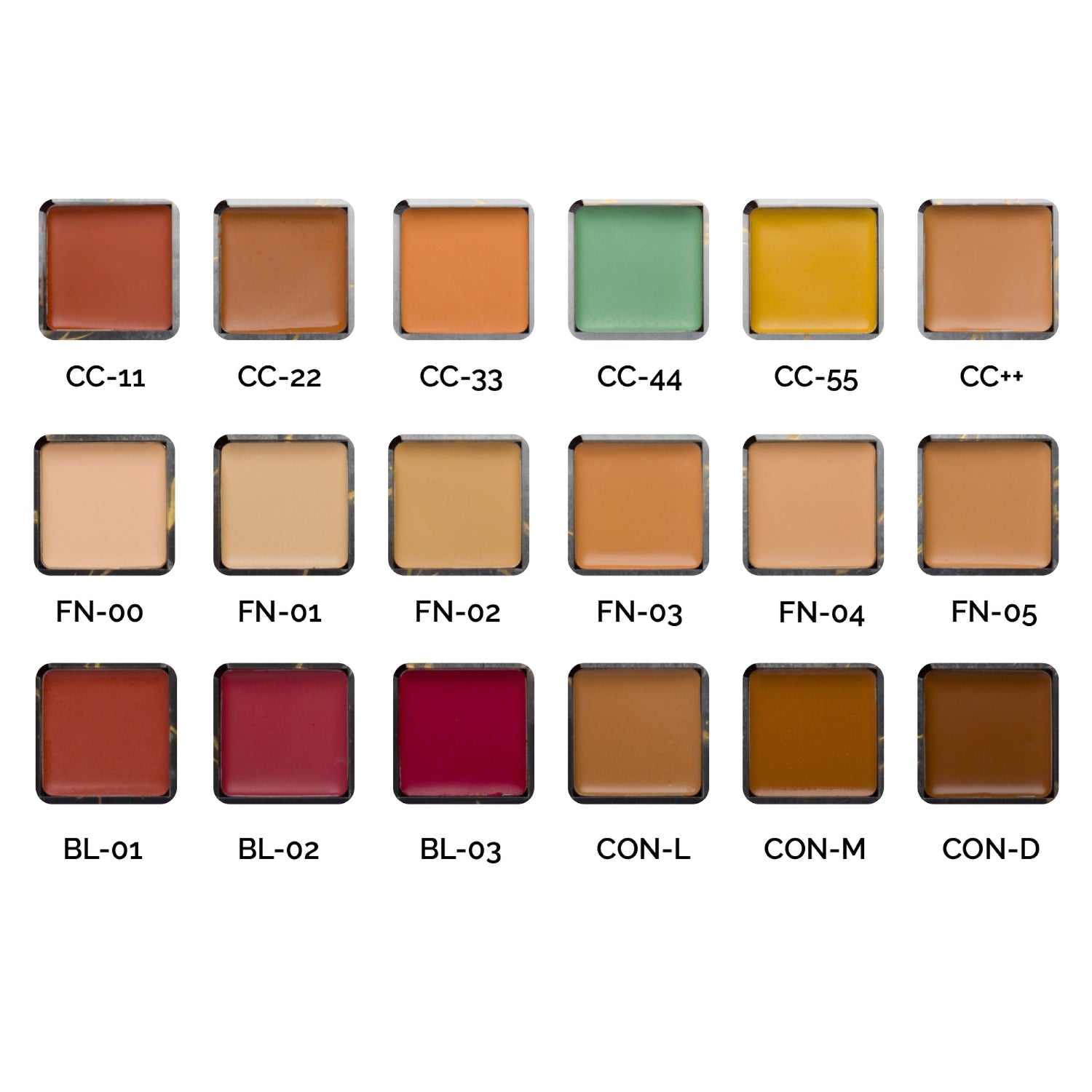 One for All Palette Refills | Individual Refills for Foundation, Concealer, Blush & Contour | Customizable & Travel-Friendly | Sustainable Makeup Solution