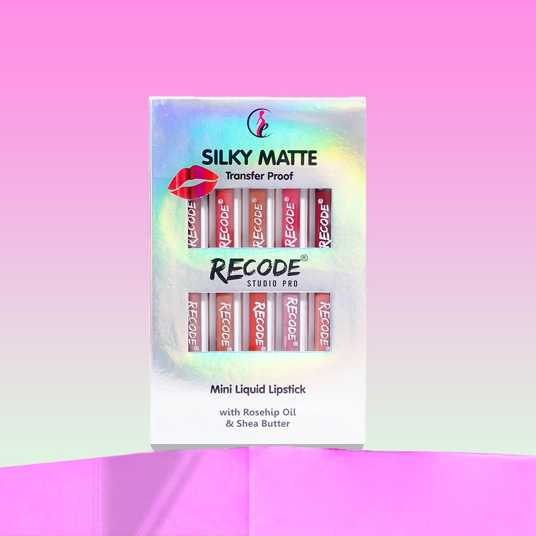 Recode 10 Silky Matte Mini Liquid Lipsticks - 12.50 ML (1.25MLx 10)