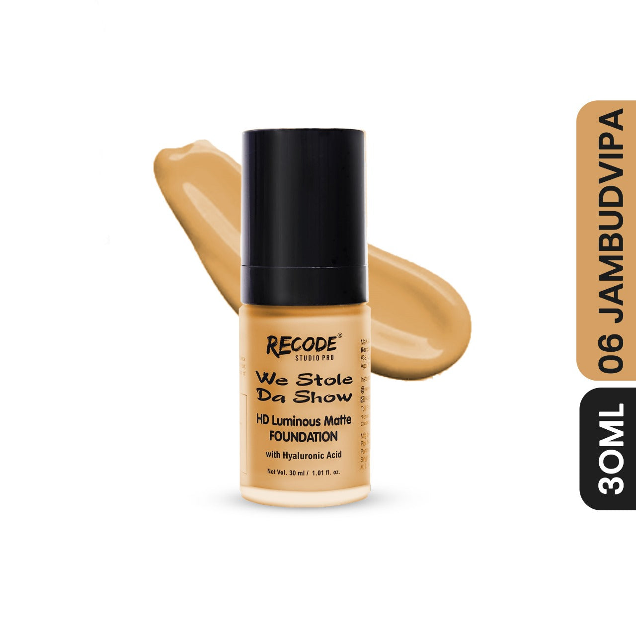 06 HD Luminous Matte Foundation - 30 ML 06 JAMBUDVIPA