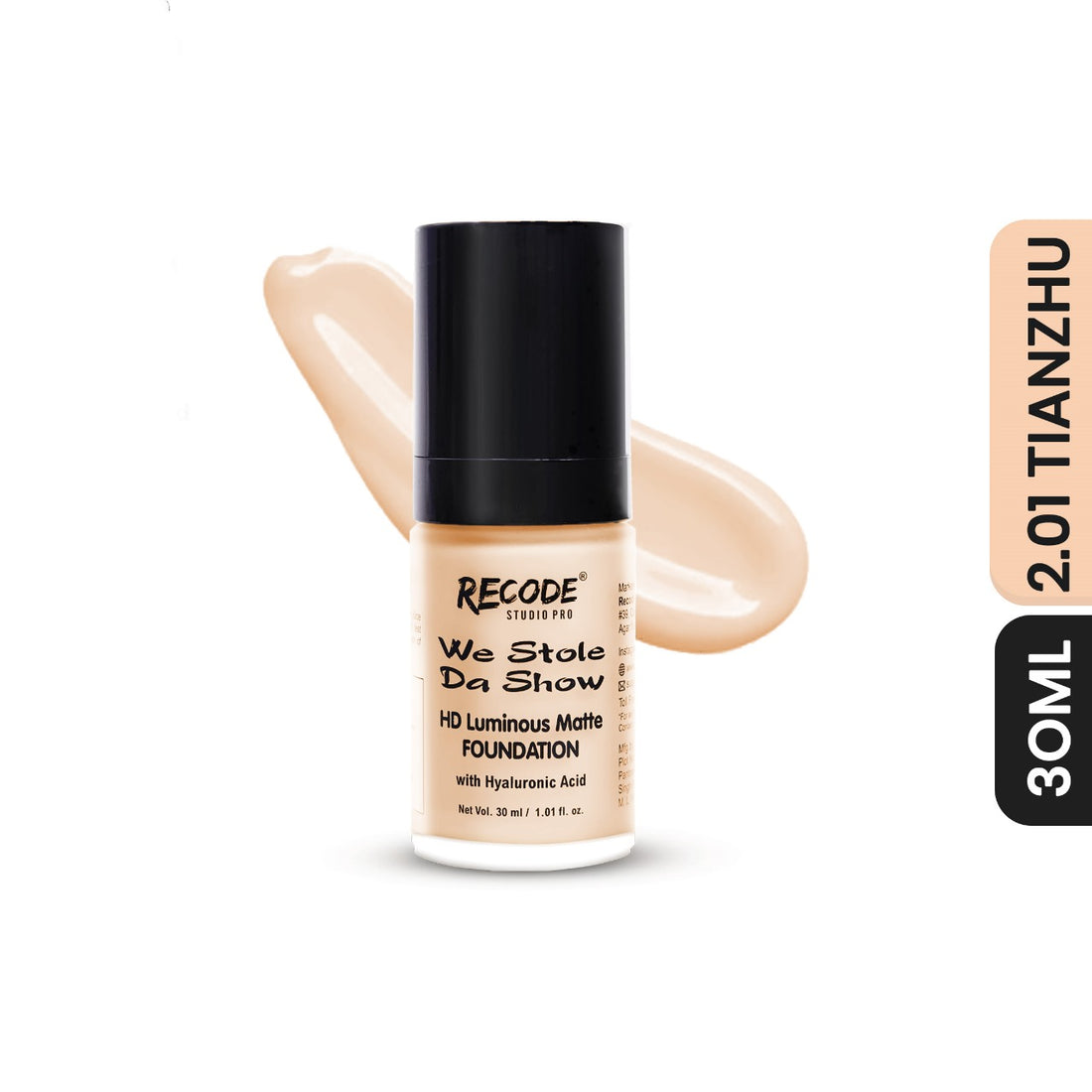 2.01 HD Luminous Matte Foundation 30 ML 2.01 Tianzhu