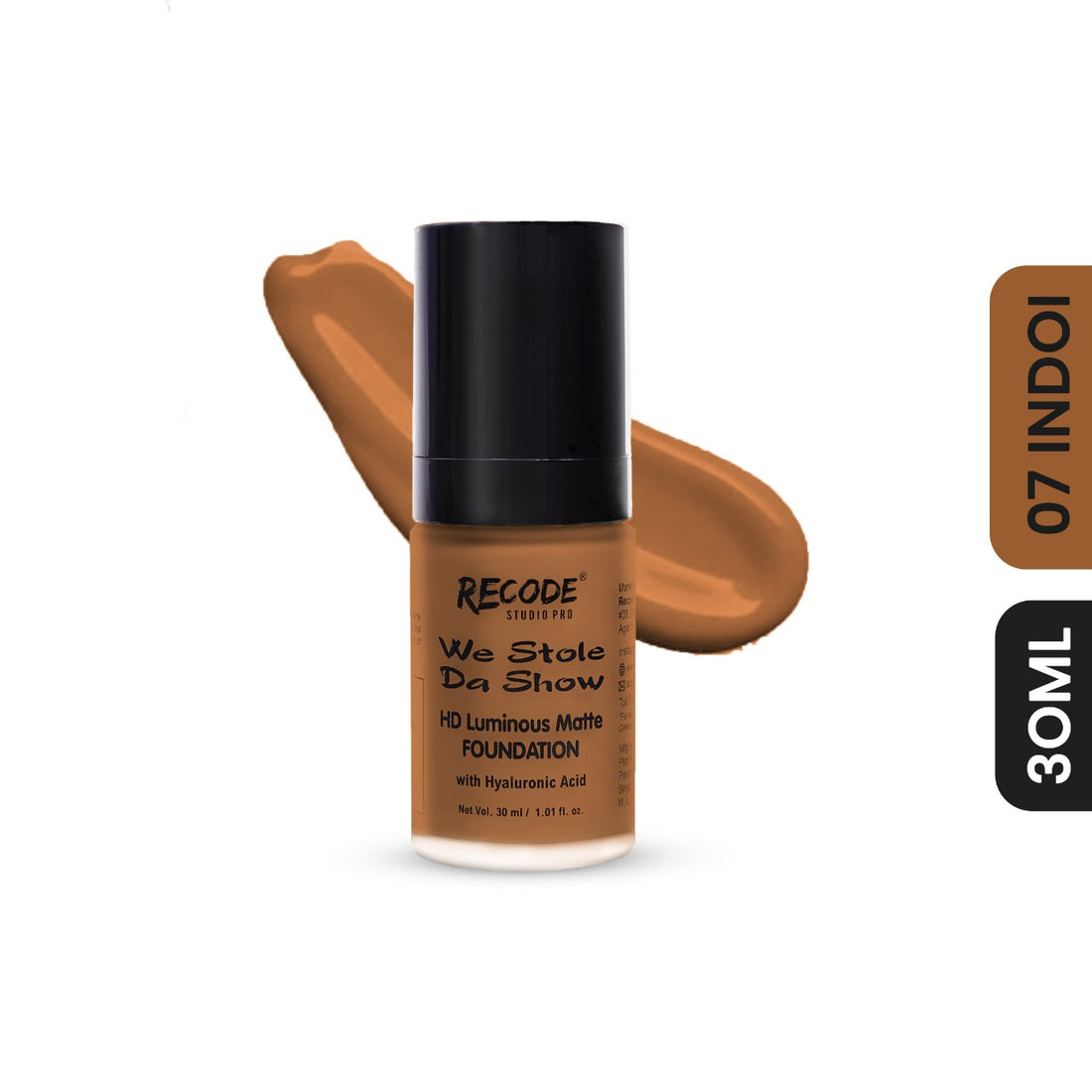 07 HD Luminous Matte Finish Foundation INDOI - 30 ML