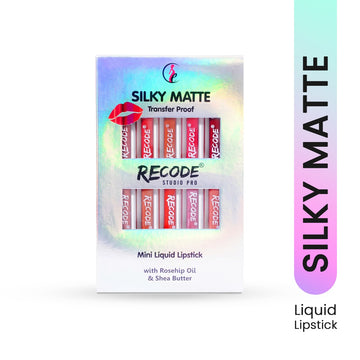 Recode 10 Silky Matte Mini Liquid Lipsticks - 12.50 ML (1.25MLx 10)