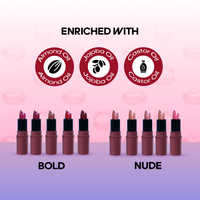 Recode Bold Blossom Matte Mini Bullet Lipstick Set Of 5( 5 x 1.5 G)