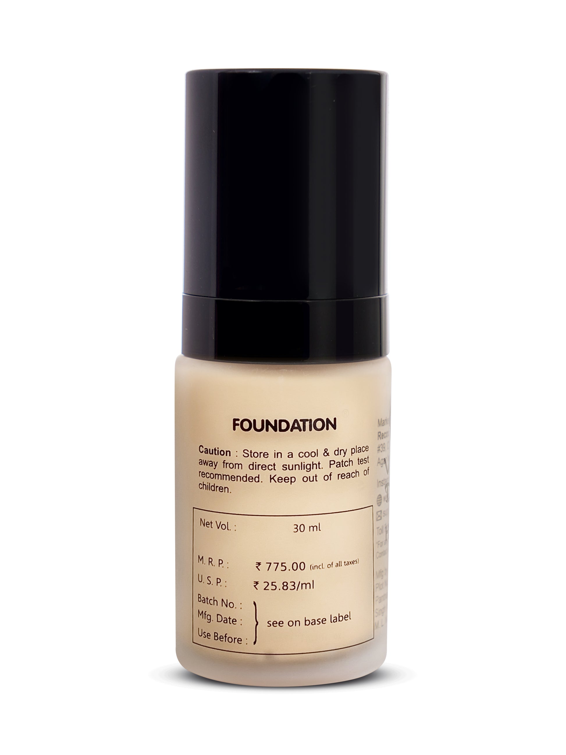 1.01 HD Luminous Matte Finish Foundation ALHIND - 30 ML