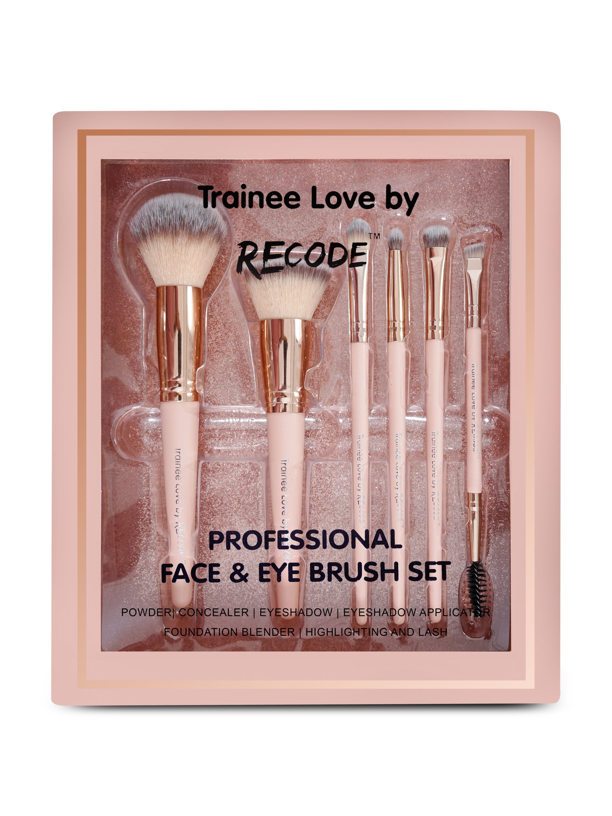 Recode Face & Eye Brush Set 6 Pcs