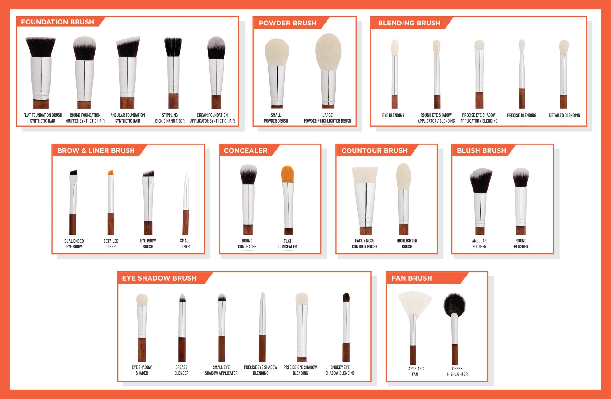 30 Makeup Brushes for Beginners - Recode Brush Set 30 Trainee Love