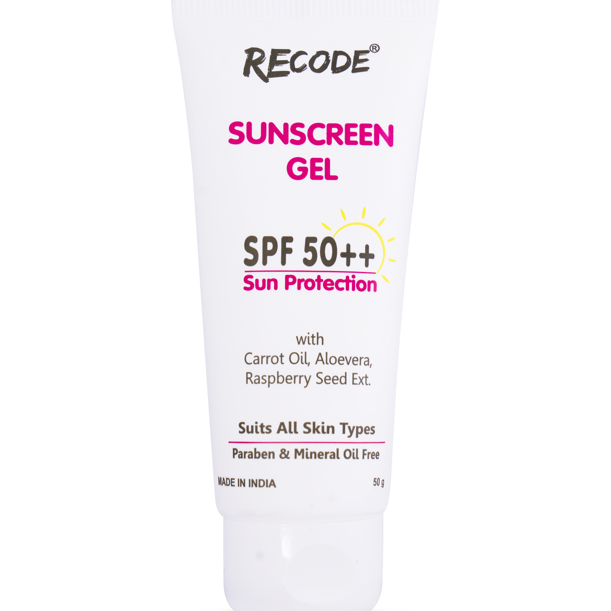 Recode SPF 50++ Sunscreen Protection Gel - 50 Gms
