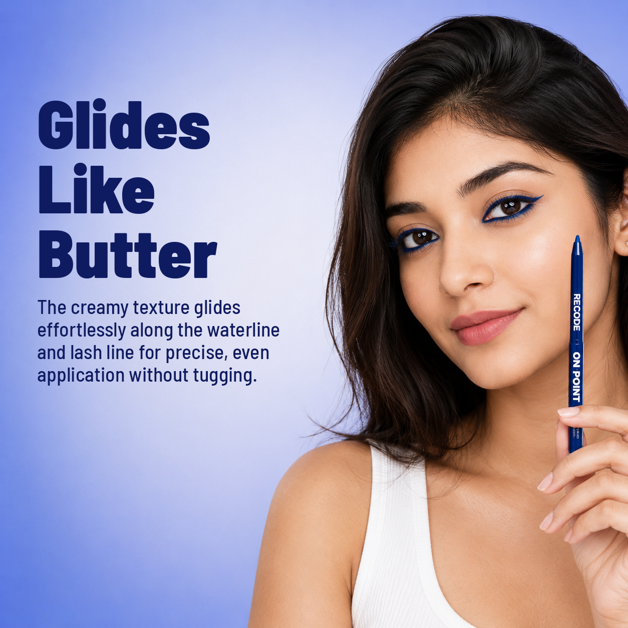 Recode Blue On-Point Kajal With Sharpener 1.5 G