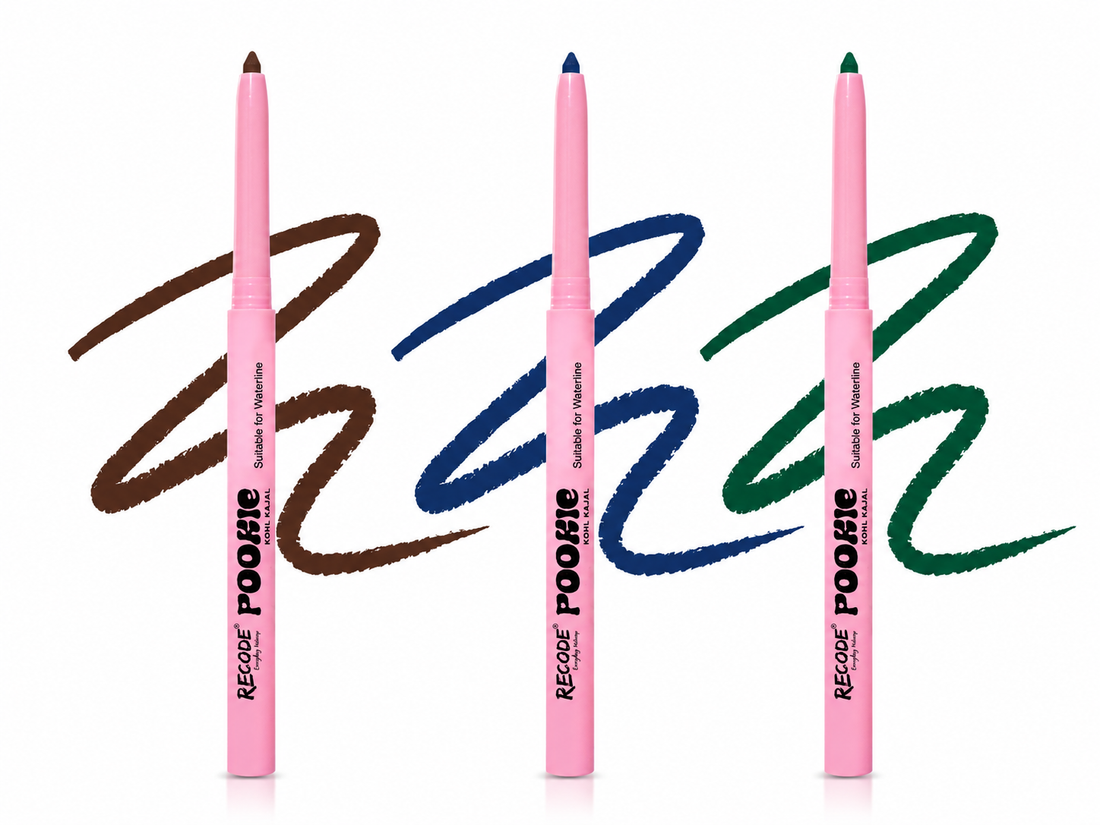 Recode Caramel Navy Blue Green Pookie Combo Pack Of 3 (0.3G X 3)