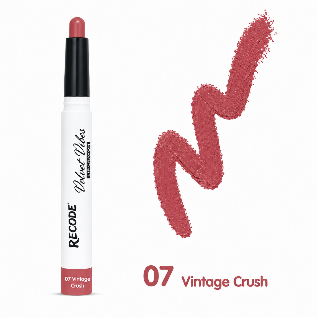 Recode 07  Velvet Vibes Lip Crayon - 07 Vintage Crush