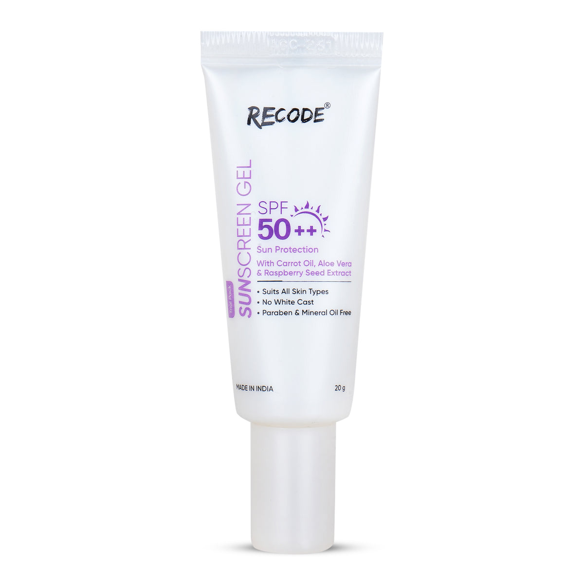 Home All Products Recode 20 G Spf 50++ Sun screen Protection Gel -Trial ...
