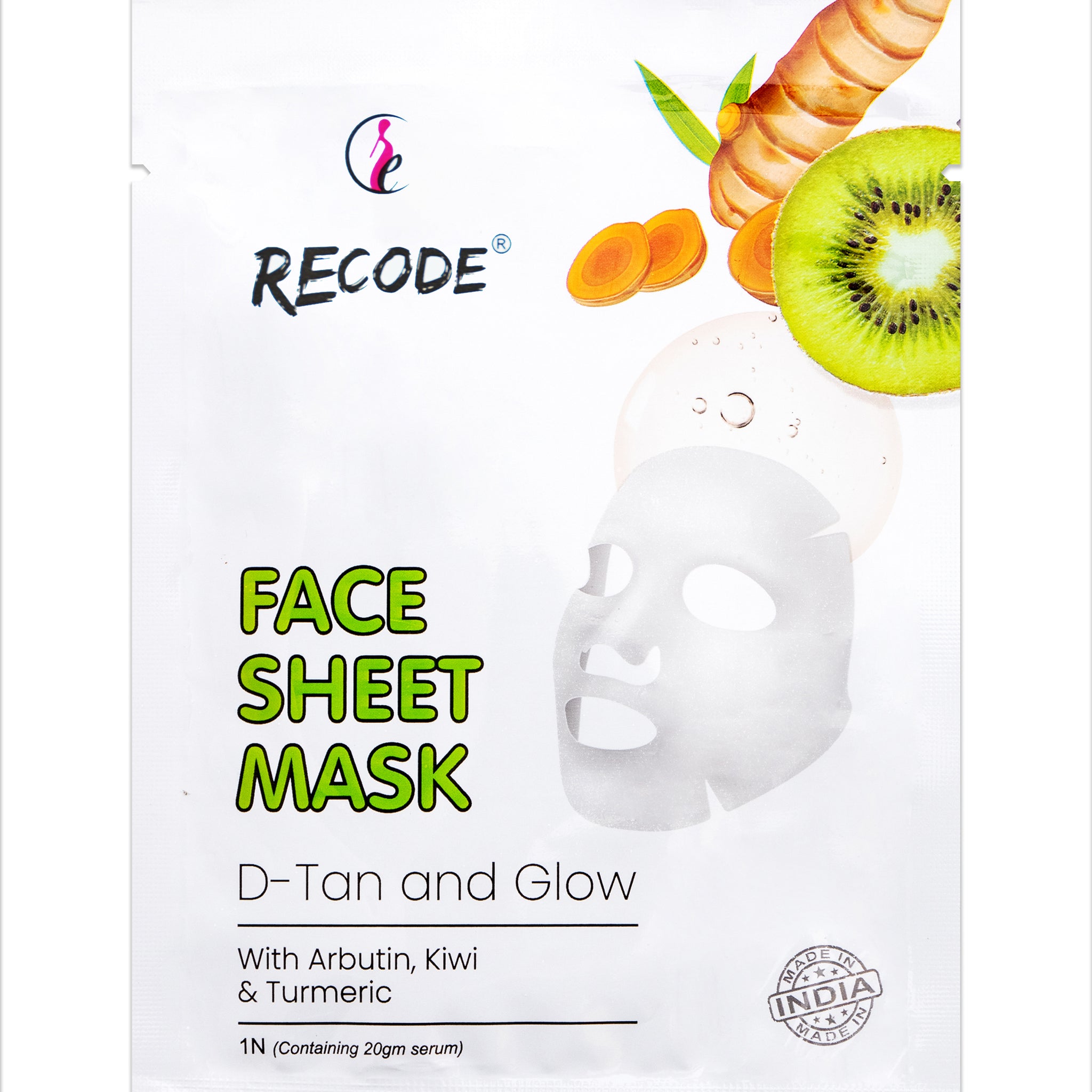 Recode Face Sheet Mask For D Tan
