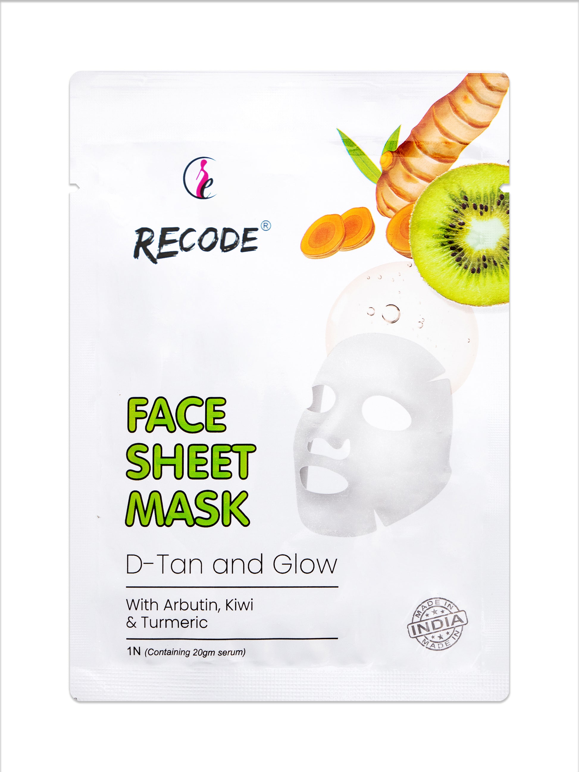 Recode Face Sheet Mask For D Tan