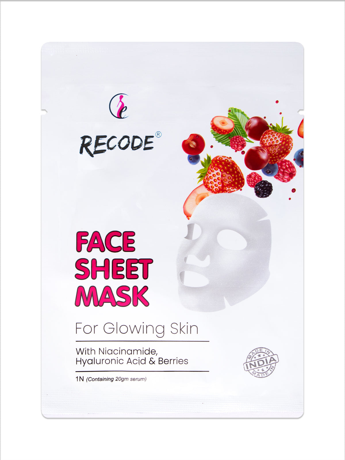 Home All Products Recode Face Sheet Mask For Glowing Skin