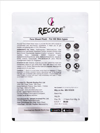 Recode Face Sheet Mask For Glowing Skin