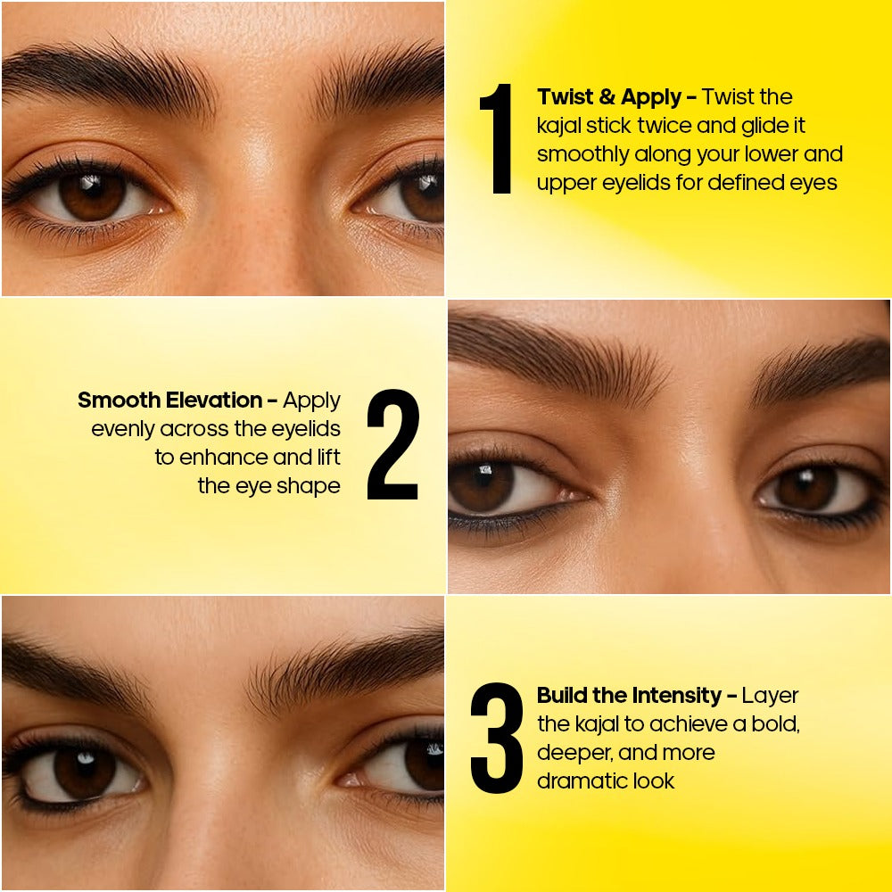 Recode Pookie Black Kajal-Everyday Makeup - 0.3G