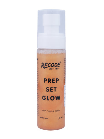 Recode Prep Set Glow-100 ML with Golden Shimmer