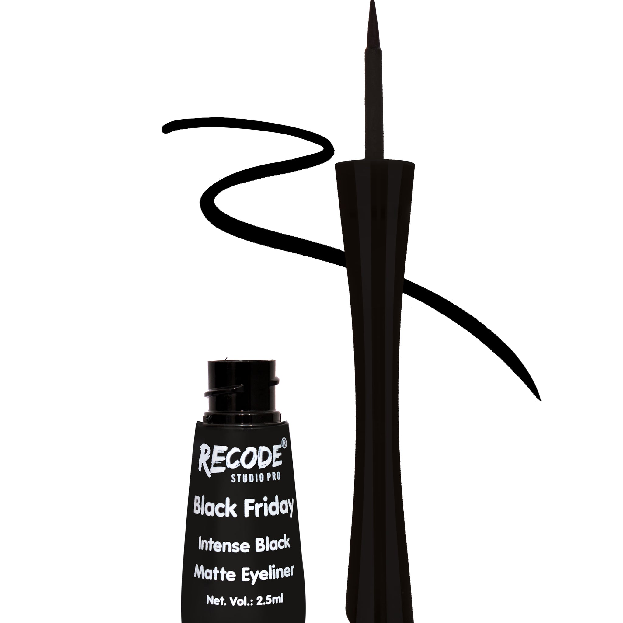 Recode Germany Matte Black Eyeliner Liquid 2.50 ML
