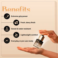 Magic Grip Primer | Sweat-Resistant & Water-Resistant | Strong Hold for Long-Lasting Makeup | Dewy Finish