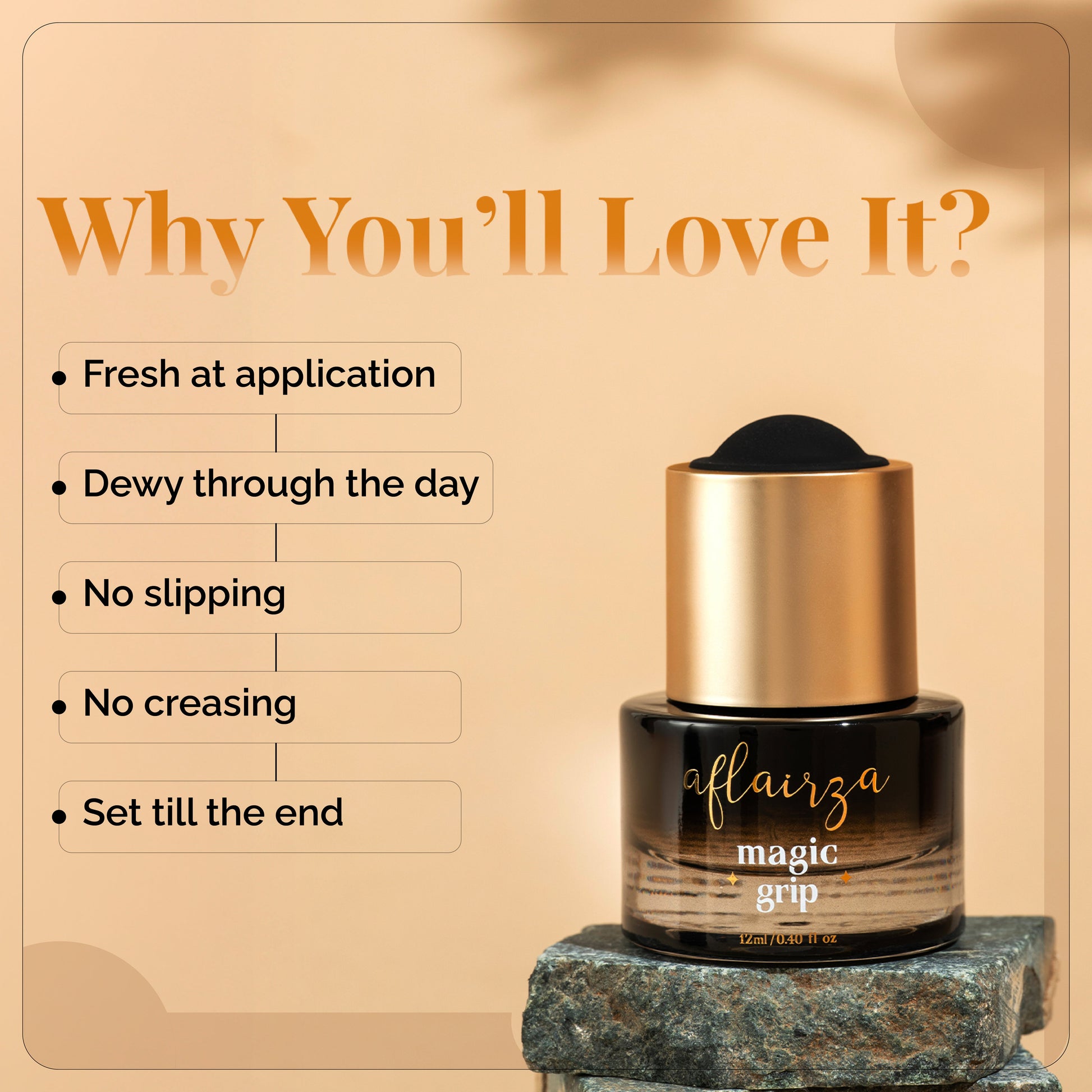 Magic Grip Primer | Sweat-Resistant & Water-Resistant | Strong Hold for Long-Lasting Makeup | Dewy Finish