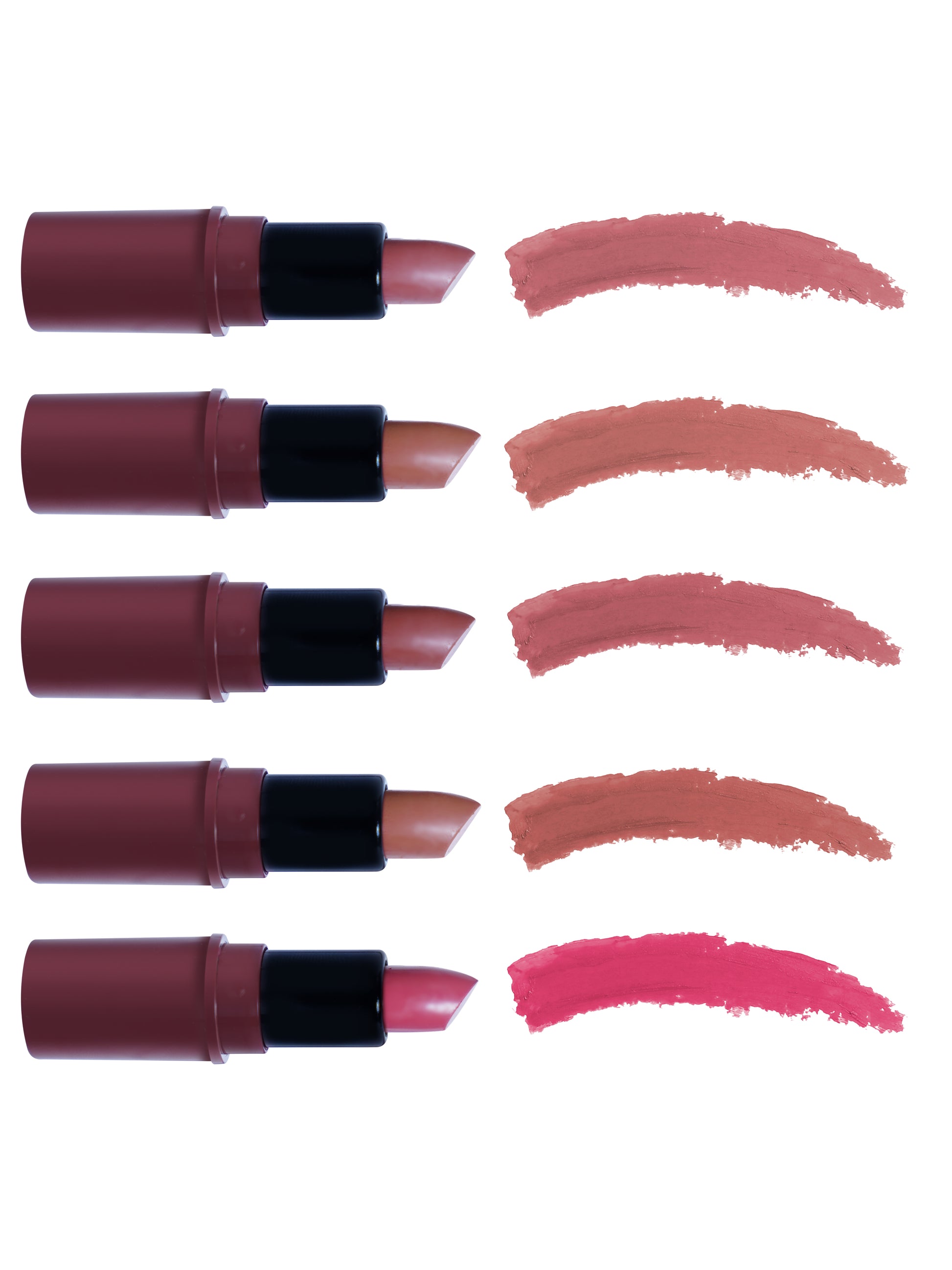 Recode Nude Blossom Matte Mini Bullet Lipstick Set Of 5 (5 X 1.5 G)