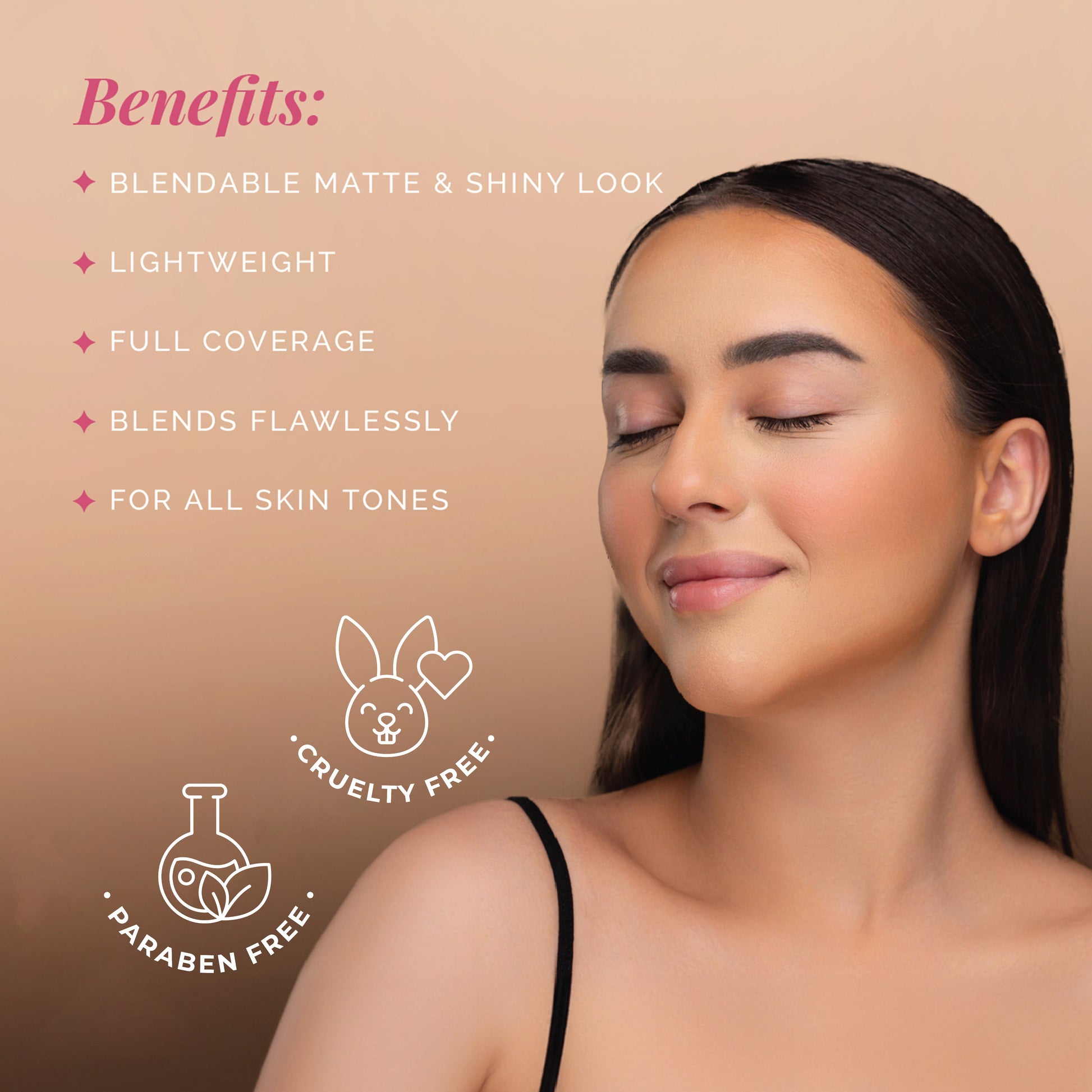 One for All Palette | 4-in-1 Foundation, Concealer, Blush & Contour | Travel-Friendly, Buildable Coverage | All-in-One Face Palette for Effortless Beauty | Use with Magic Drops for Best Results