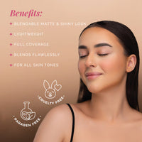 One for All Palette | 4-in-1 Foundation, Concealer, Blush & Contour | Travel-Friendly, Buildable Coverage | All-in-One Face Palette for Effortless Beauty | Use with Magic Drops for Best Results