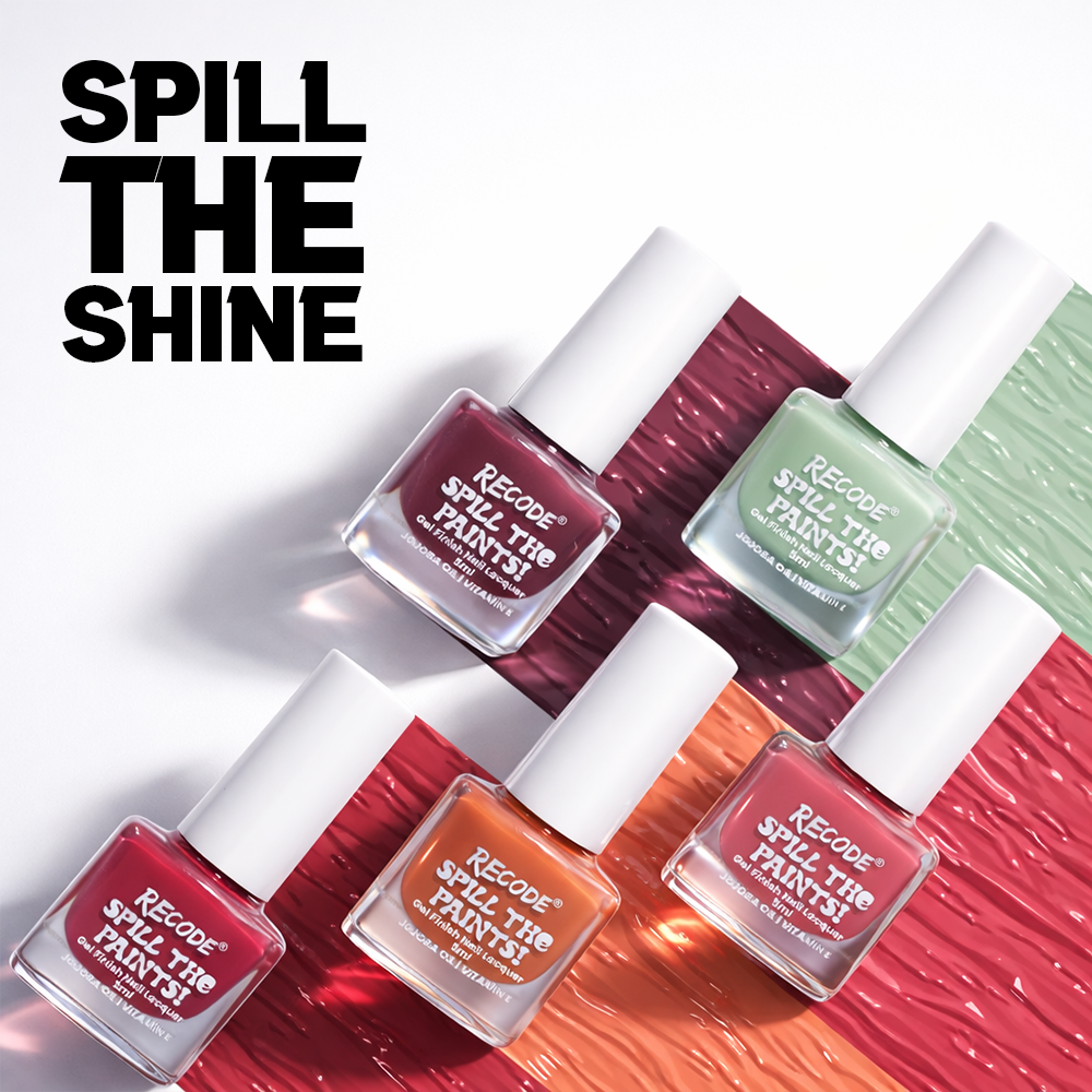 Recode Red Spill The Paints Nail Paint Set Of 5 (5 X 5ML)