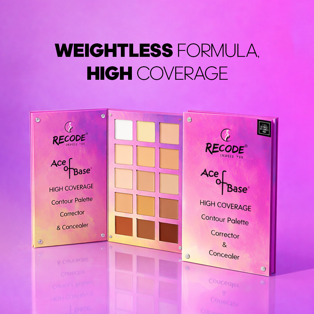Recode Beauty Concealer, Colour Corrector & Contour Palette - 52 G