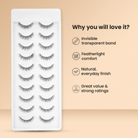 Recode RE02/D27 Featherlight Eyelashes-Transparent Band