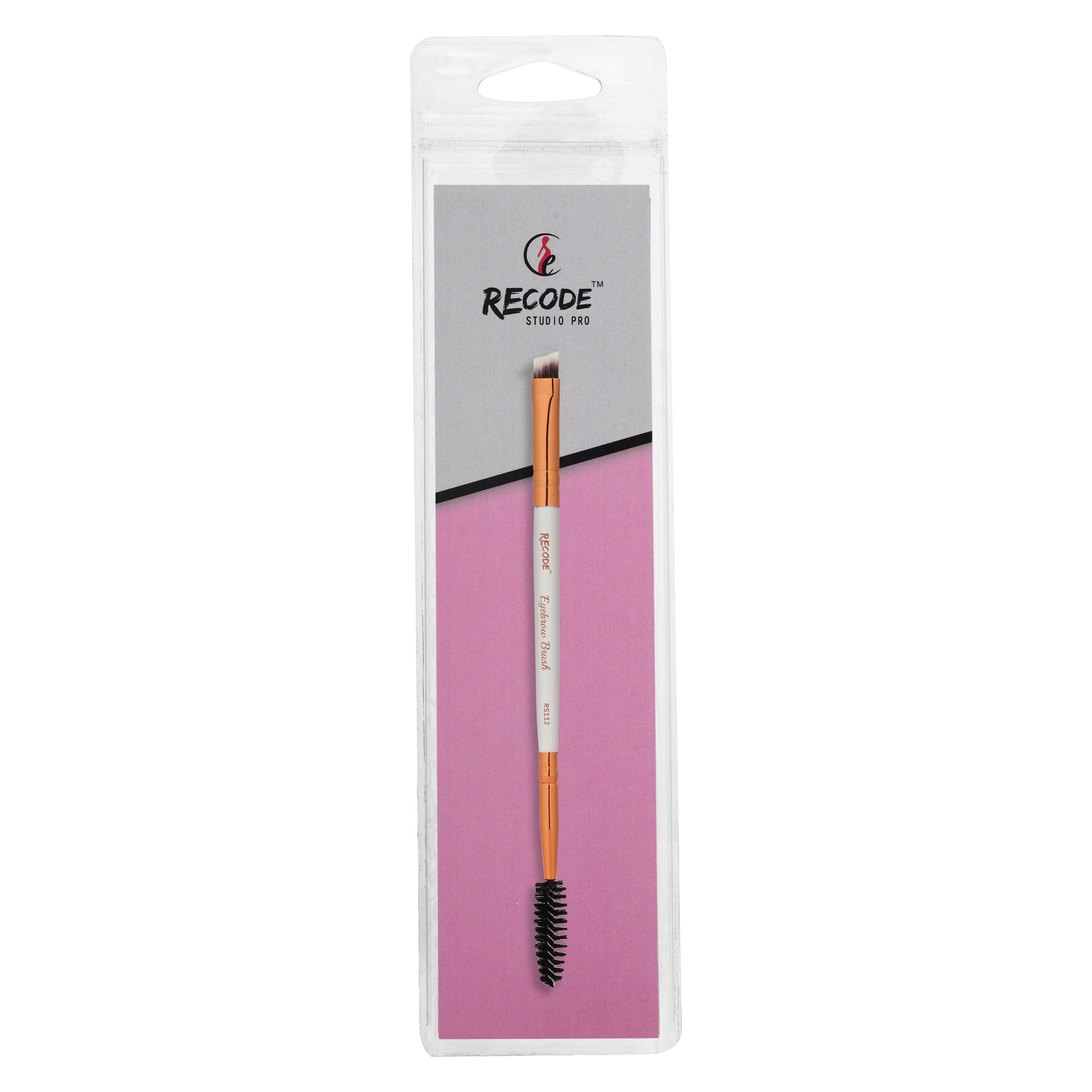 RS 112 DUAL SIDE EYEBROW BRUSH - RECODE RS 112