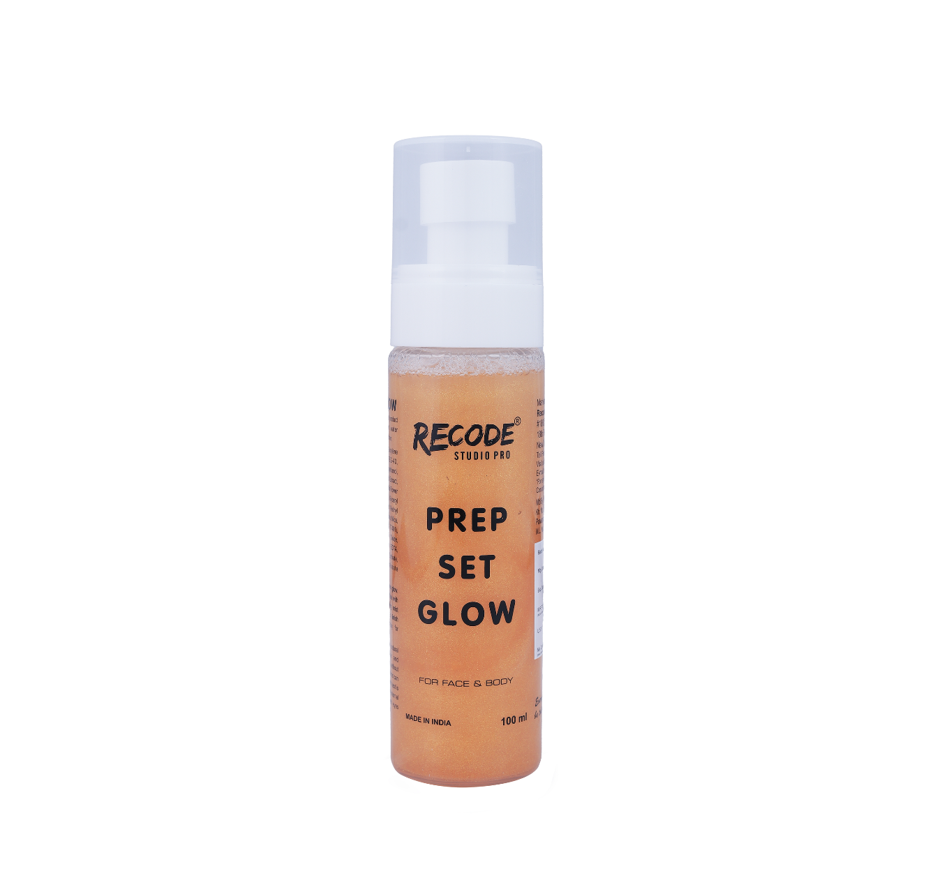 Recode Prep Set Glow-100 ML with Golden Shimmer