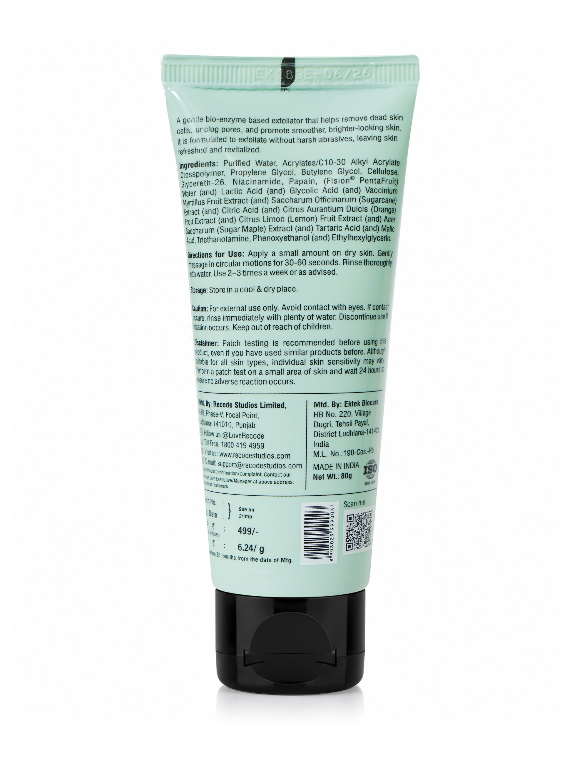 Recode Bio Enzyme Exfoliator 80G