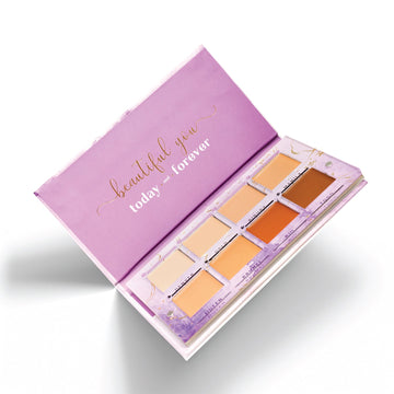 Soft Glam Base Palette | Everyday to Glam Makeup Looks | Blendable, Long-Lasting Formula with Vitamin E & Jojoba Oil | High-Pigment Shades | Compact & Travel-Friendly