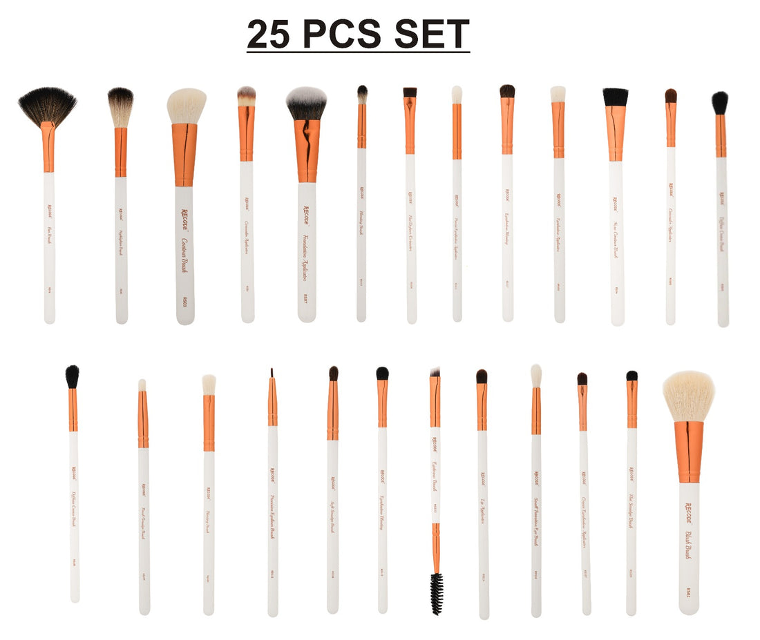 Recode Brush 25-pcs Set with Premium Rose Gold Pouch