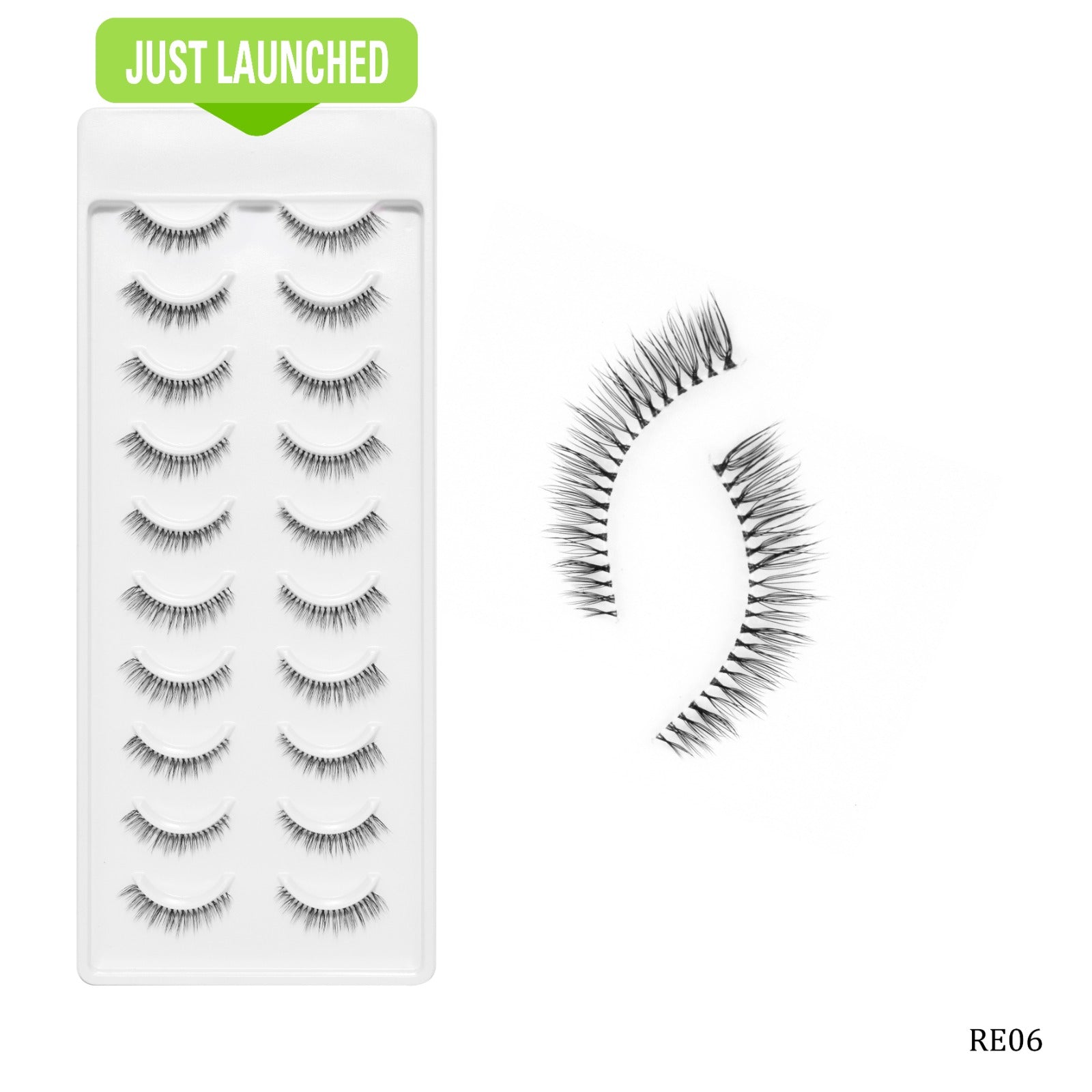 Recode RE06 Featherlight Eyelashes-Transparent Band