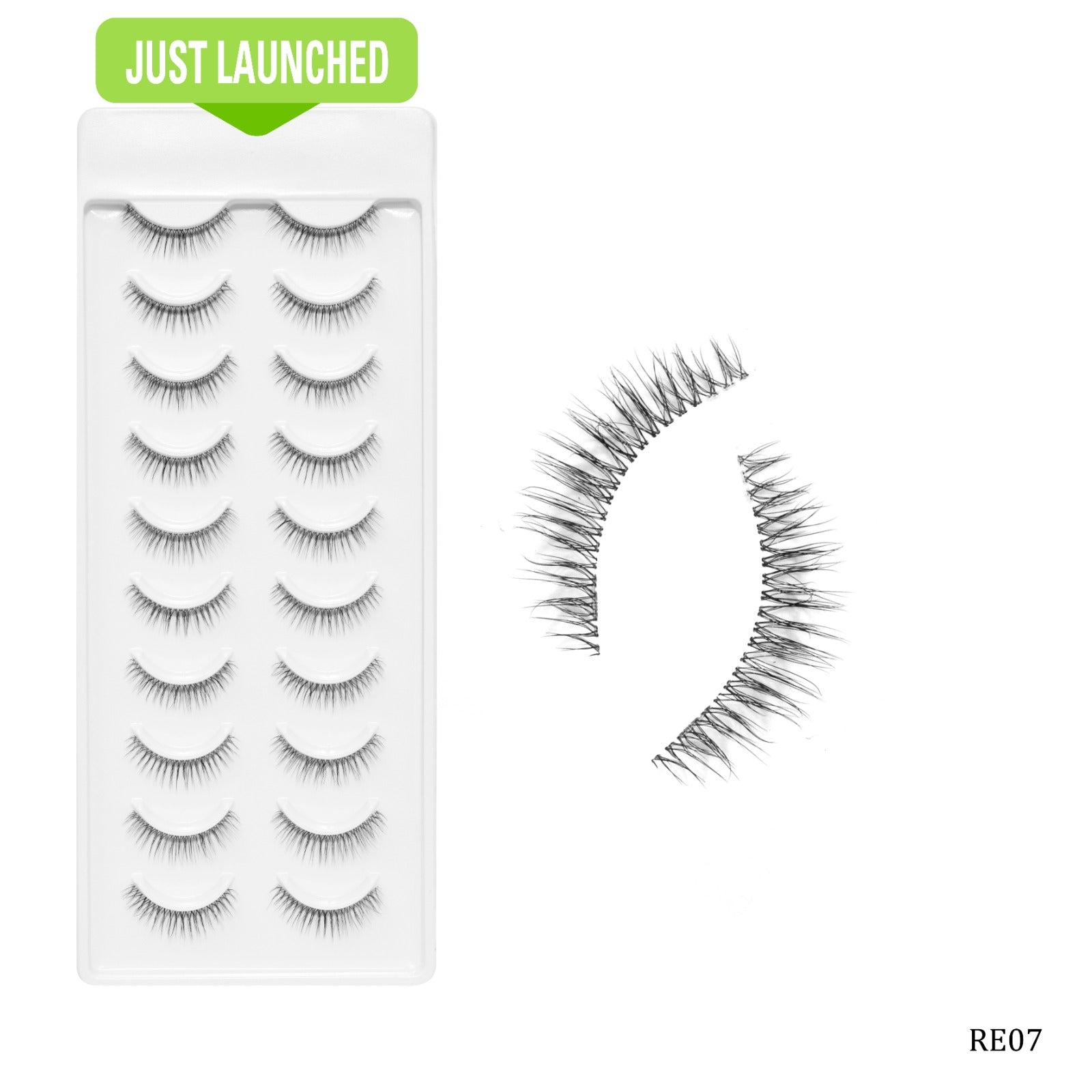 Recode RE07 Featherlight Eyelashes-Transparent Band